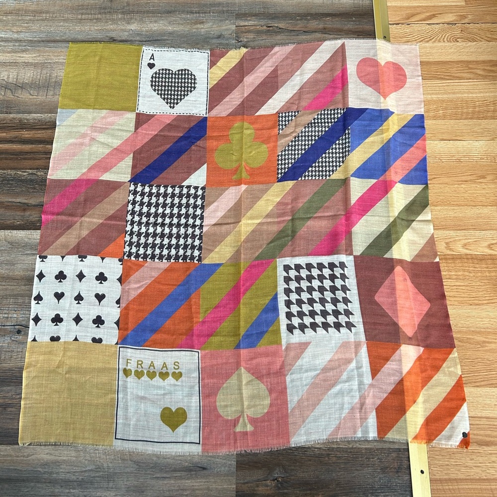 Fraas Multicolor Patchwork Scarf - image 3